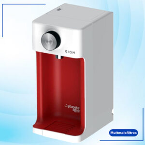 Purificador e Alcalinizador de Água Natural GIOM Vermelho