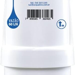 Refil Filtro De Água Pró-Se 2 Em 1 Acquabios 1005-0008 (Compatível Soft Everest), Acquabios, Refil Filtro Purificador De Água, Branco, Multicamadas Com Máxima Redução De Cloro Livre, Odores E Sabores