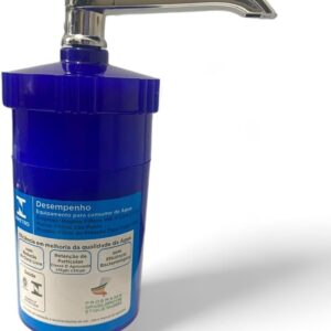 Filtro Copo Abs Azul Com Refil Universal Carvão Ativado