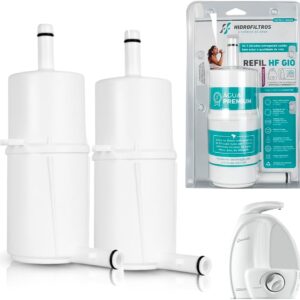 Kit 2 Refil Filtro Hidrofiltros Compatível com Purificador Lorenzetti Refil Filtro Purificador Gioviale