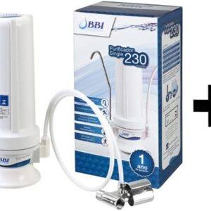 Purificador De Água Bbi Single 230 Carvão Ativado Hoken As1 + 1 Refil - Remove Cloro