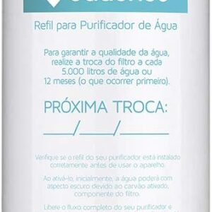 Filtro Reposição Para Purificador De Água Aquapure, Cadence