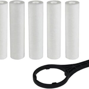 Kit 5 Refil Para Filtro 9 3/4 Fortlev Bakof Tec + Chave