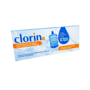 Pastilhas para Higienizar Água de Galão Garrafão c/ 10und - Clorin 10