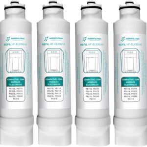 Kit 4 Refil Filtro Hidrofiltros Compatível com Purificador Electrolux PE11X, PE11B, PC41B, PC41X, PH41B, PH41X, PA21G, PA26G, PA31G.