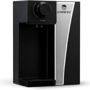 PURIFICADOR DE AGUA NATURAL PRETO, COMPLETO PARA USO