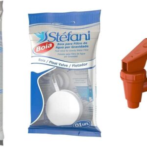 Kit Vela Filtro Barro Ação Esterilizante Boia Torneira