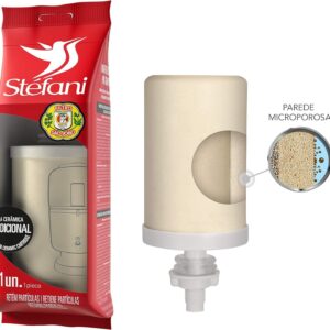 Vela Tradicional para Filtro de Água de Barro (c/Parede Microporosa) Kit c/ 4 Velas - Stéfani VELA TRADICIONAL - STEFANI