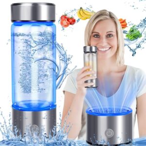 Ionizador de Agua, Gerador de Garrafa de Água de Hidrogênio, Copo de Saúde Portátil Rico em Hidrogênio, Máquina Ionizadora de Água de Hidrogênio Recarregável para Viagens em Casa