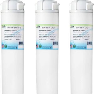 Swift Green Filters EV9606-51Catridge : 4SI SGF-96-24 CTO-S Filtro de água de substituição para Everpure EV9606-51. (pacote com 3)