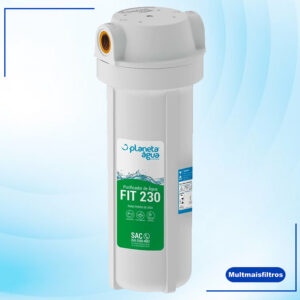 Purificador Fit 230 com Rosca de 1/2" Planeta Água Branco Pequeno