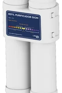 Refil Filtro Duplo Giom Planeta Água Original Carvão Ativado Branco