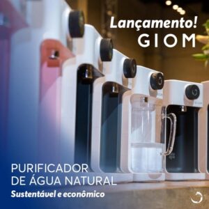 Purificador e Alcalinizador de Água Natural GIOM Preto