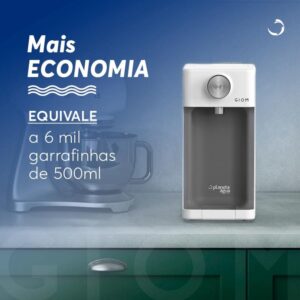 Purificador e Alcalinizador de Água Natural GIOM Vermelho