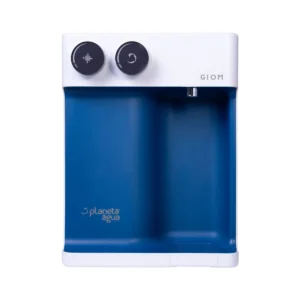 Purificador de Água Natural, Gelada e Alcalina - Branco com Azul - GIOM